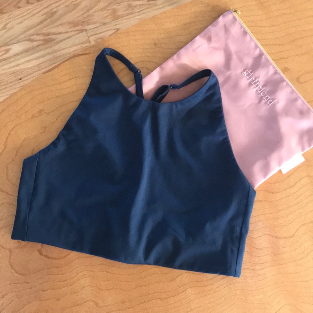 Girlfriend Collective Topanga Bra in Midnight